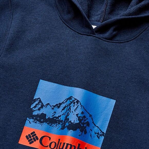 Columbia NWT Navy Blue Hart Mountain Hoodie Soft Pullover Youth Boy Small - Picture 3 of 5
